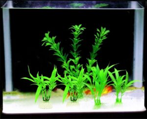 Comsun 10 Pack Artificial Aquarium Plants