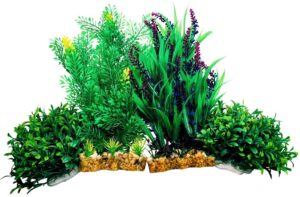 Otterly Pets Fish Tank Aquarium Decorations Premium Large Artificial Plastic Plants