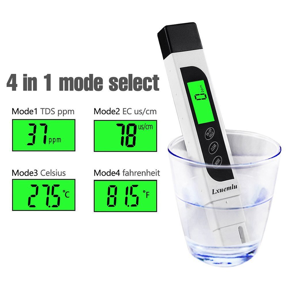 TDS Meter Digital Water Tester, Lxuemlu Professional 3-in-1